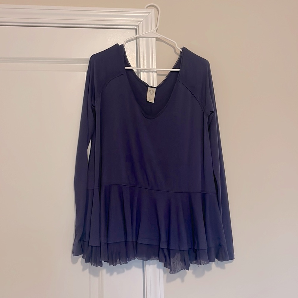 Free People babydoll long sleeve